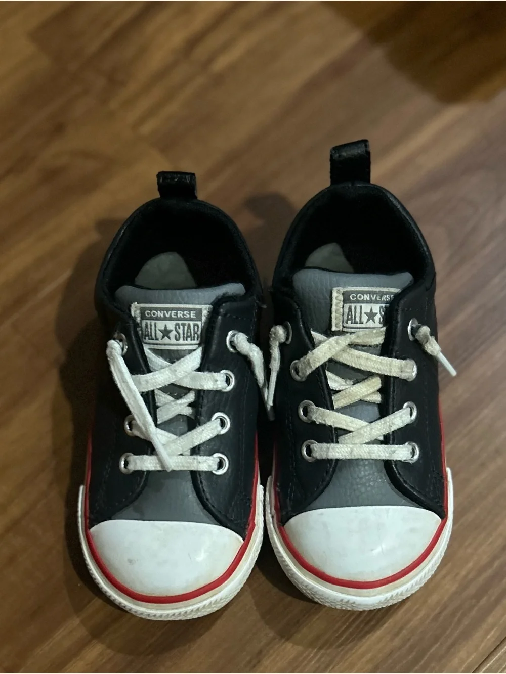 Converse Kids' (toddler) Black & White Low Top Sneakers